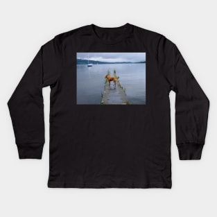 When the boat comes in... Kids Long Sleeve T-Shirt